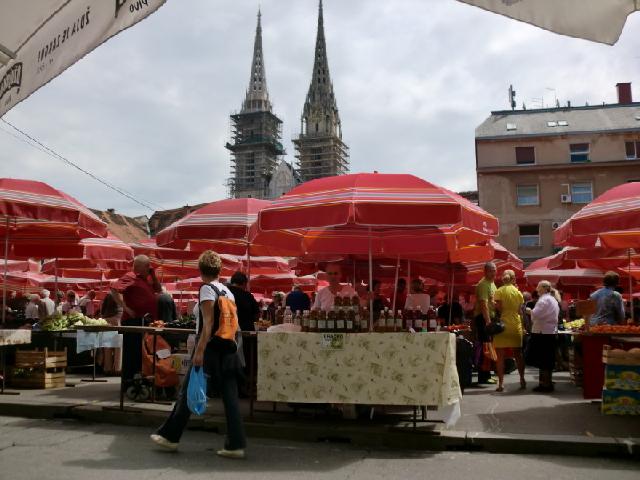 KroatiÃ« - Zagreb market